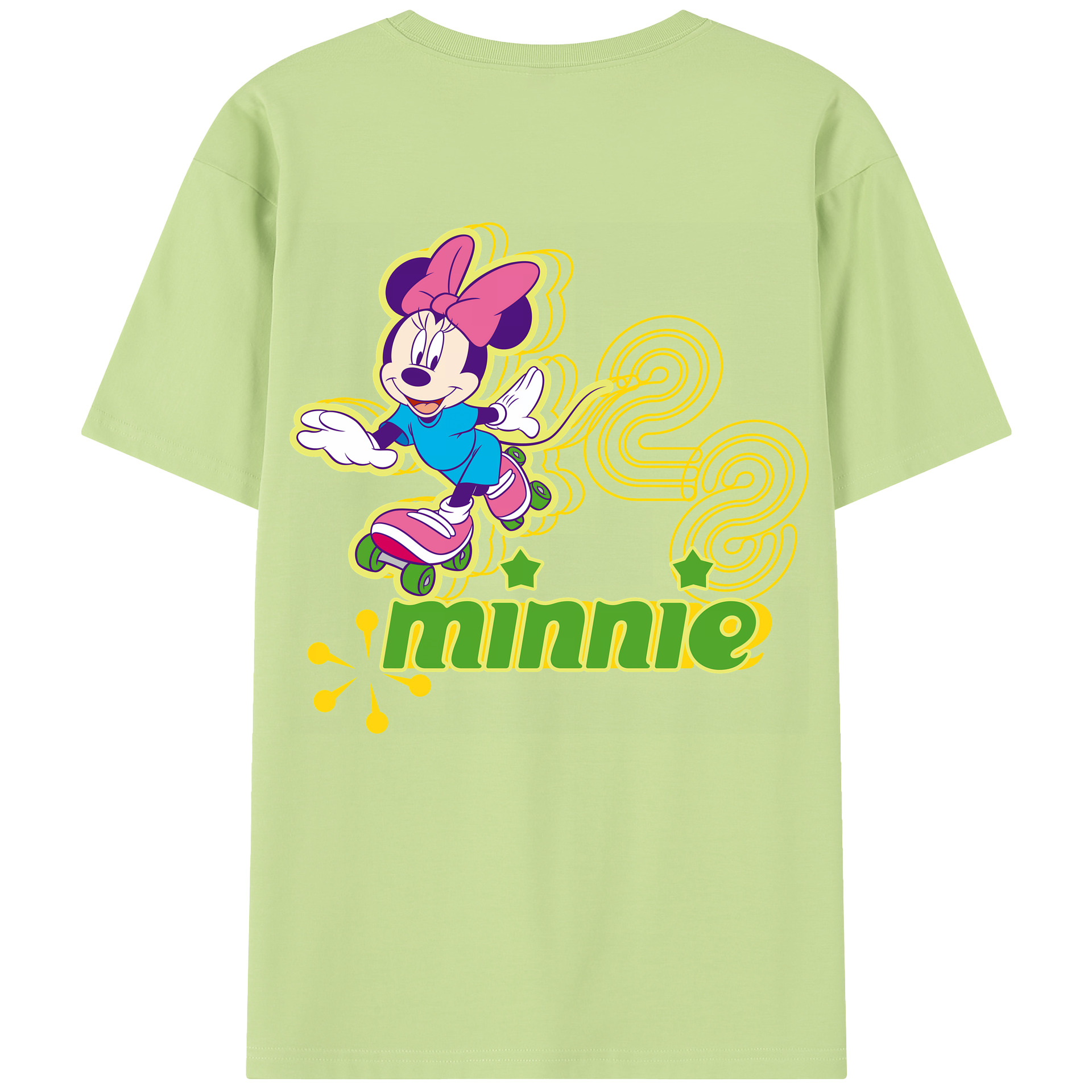 （画像用） ミッキーマウス Mickey Mouse 綿100％半袖Tシャツ（背面プリント）